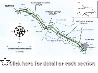 Ham-Col Key Navigation Map
